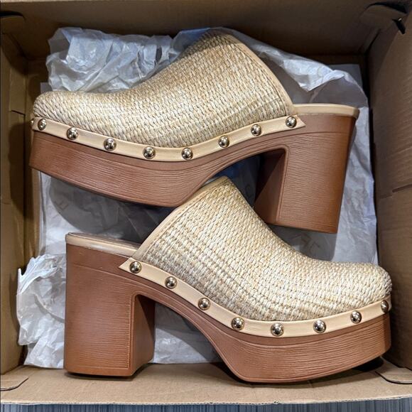 JUSTFAB Penelope Block Heeled Mule size 7.5 - Picture 9 of 11